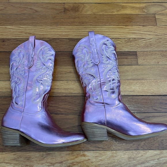 Pink Cowgirl Boots, size 7 - Picture 10 of 11